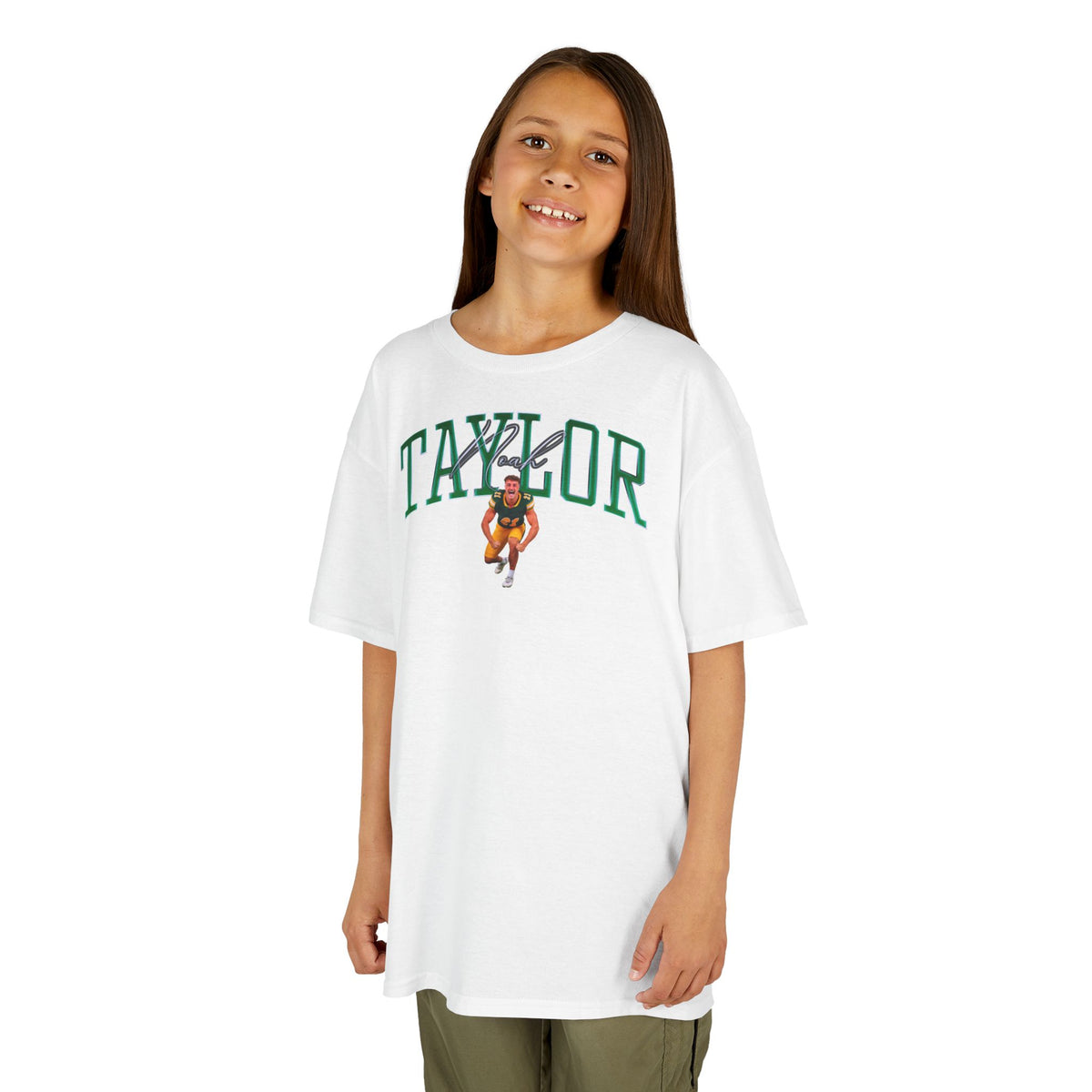 Noah Taylor Big Last Name Kids Tee