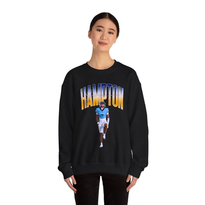 Jermaine Hampton Curved Combo Colored Crewneck Sweatshirt