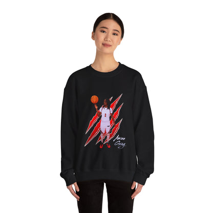 Amina Gray Claw Marks Crewneck Sweatshirt