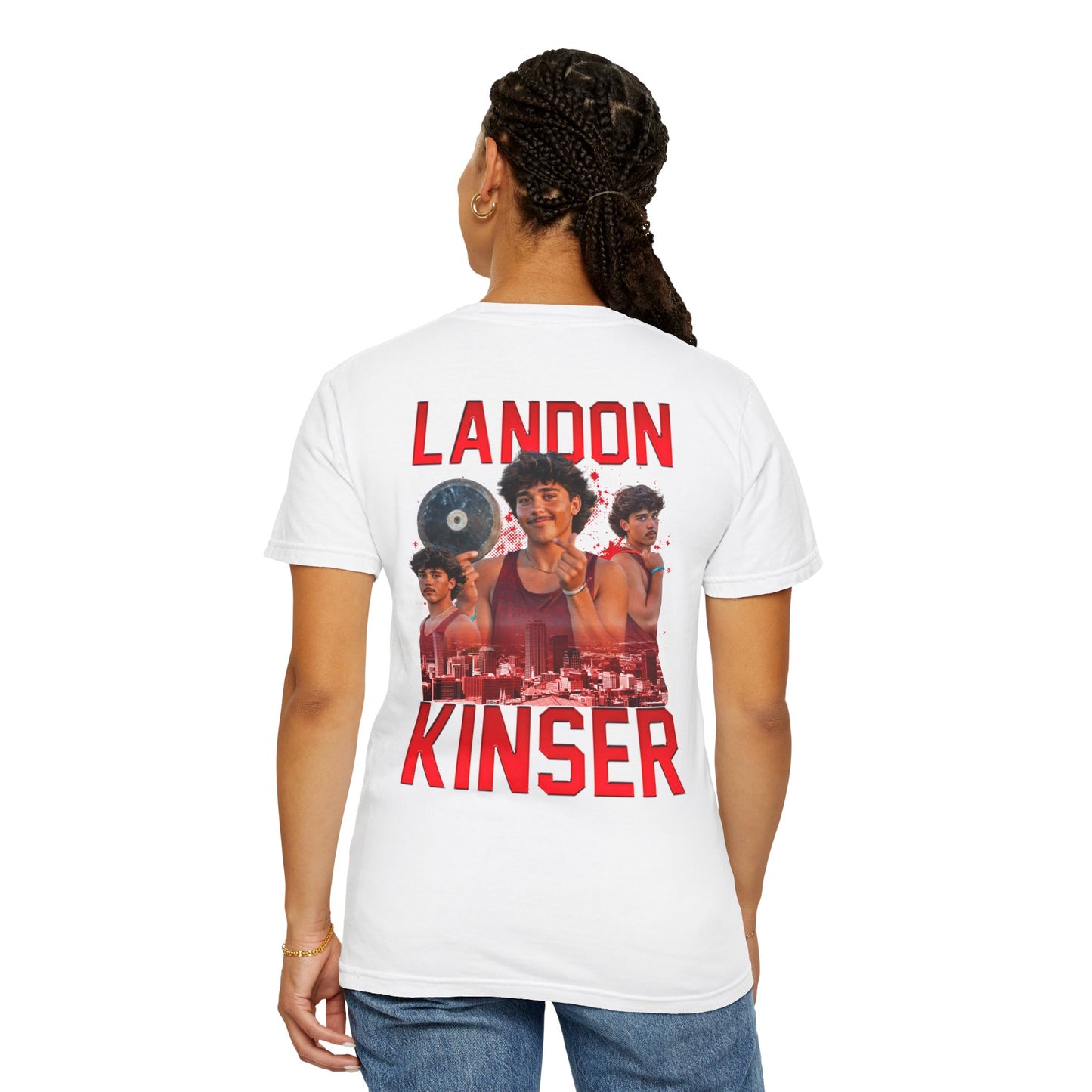 Landon Kinser Logo Front & Back Premium Tee
