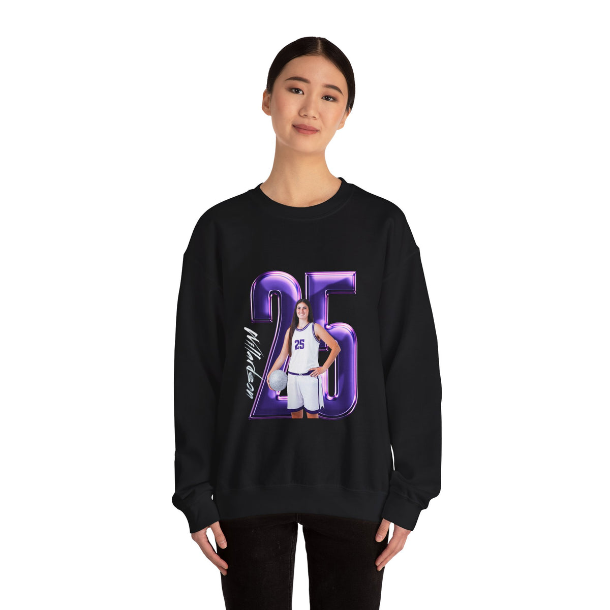 Nicole Willardson Player Icon Number Crewneck Sweatshirt