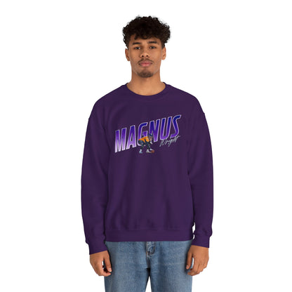 Magnus Wright Cursive Combo Colored Crewneck Sweatshirt