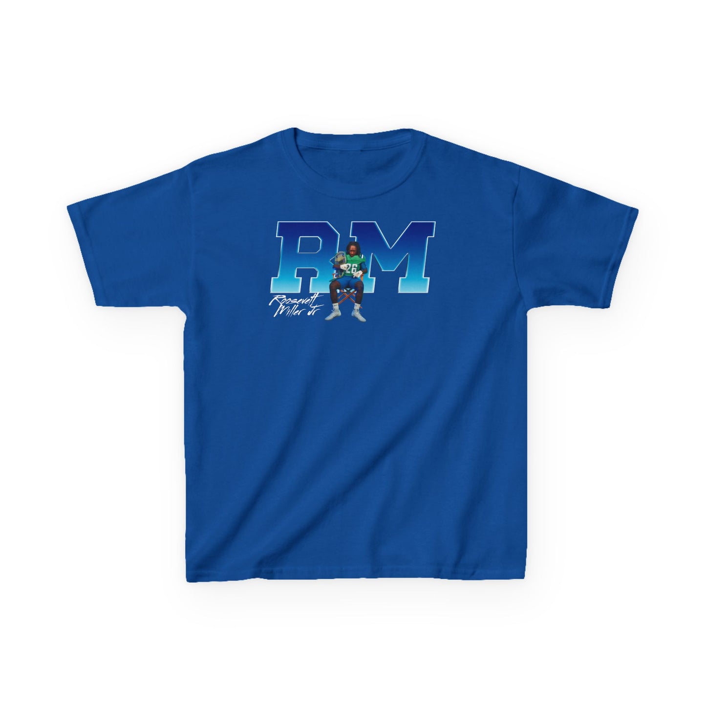 Roosevelt Miller Jr. Big Initials Colored Kids Tee