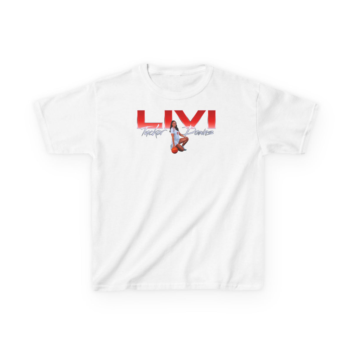 Livi Tucker Downs Big Last Name Kids Tee
