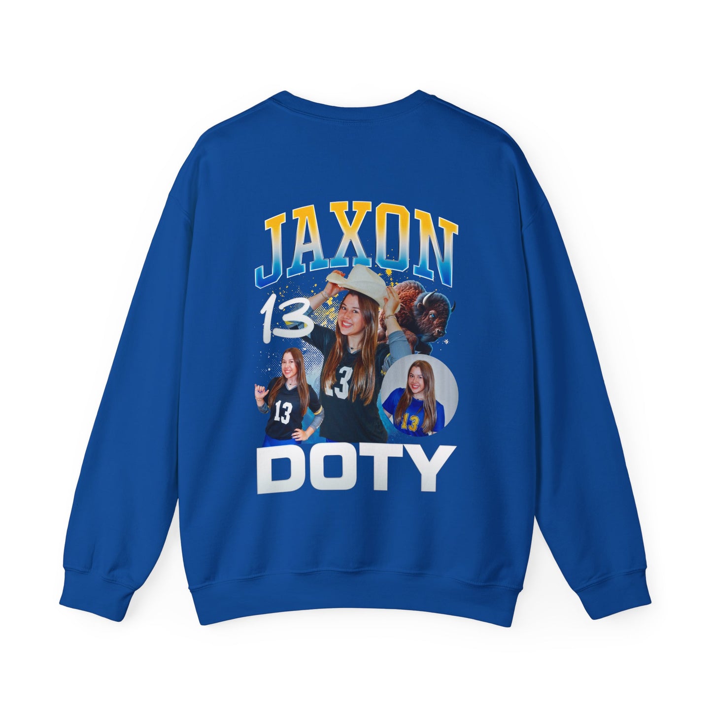 Jaxon Doty Logo Front & Back Crewneck