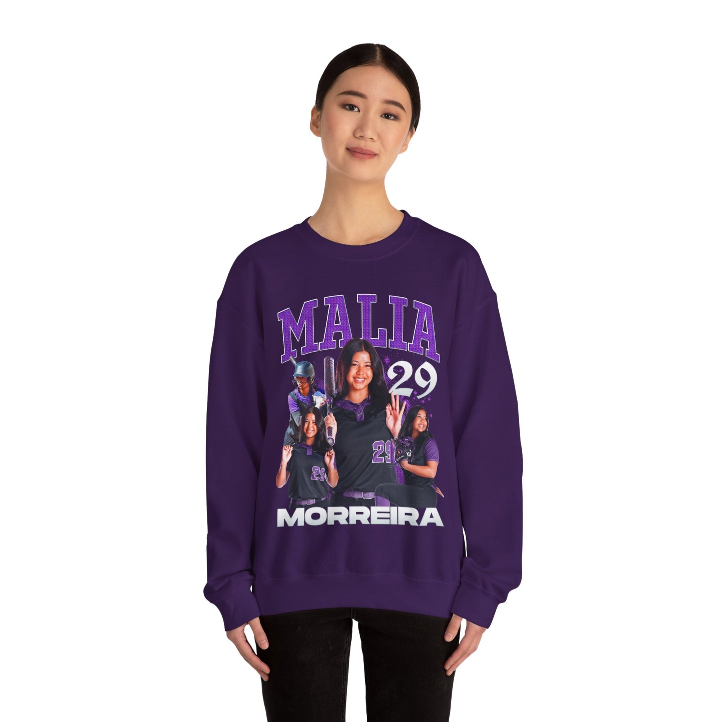 Malia Morreira First Name Highlight Crewneck Sweatshirt