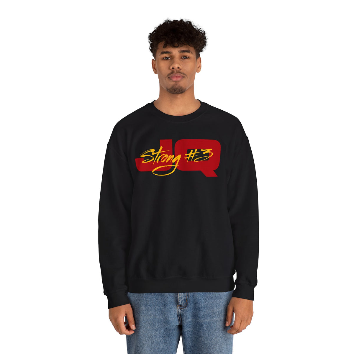 JQ Strong Cursive Name & Number Crewneck Sweatshirt