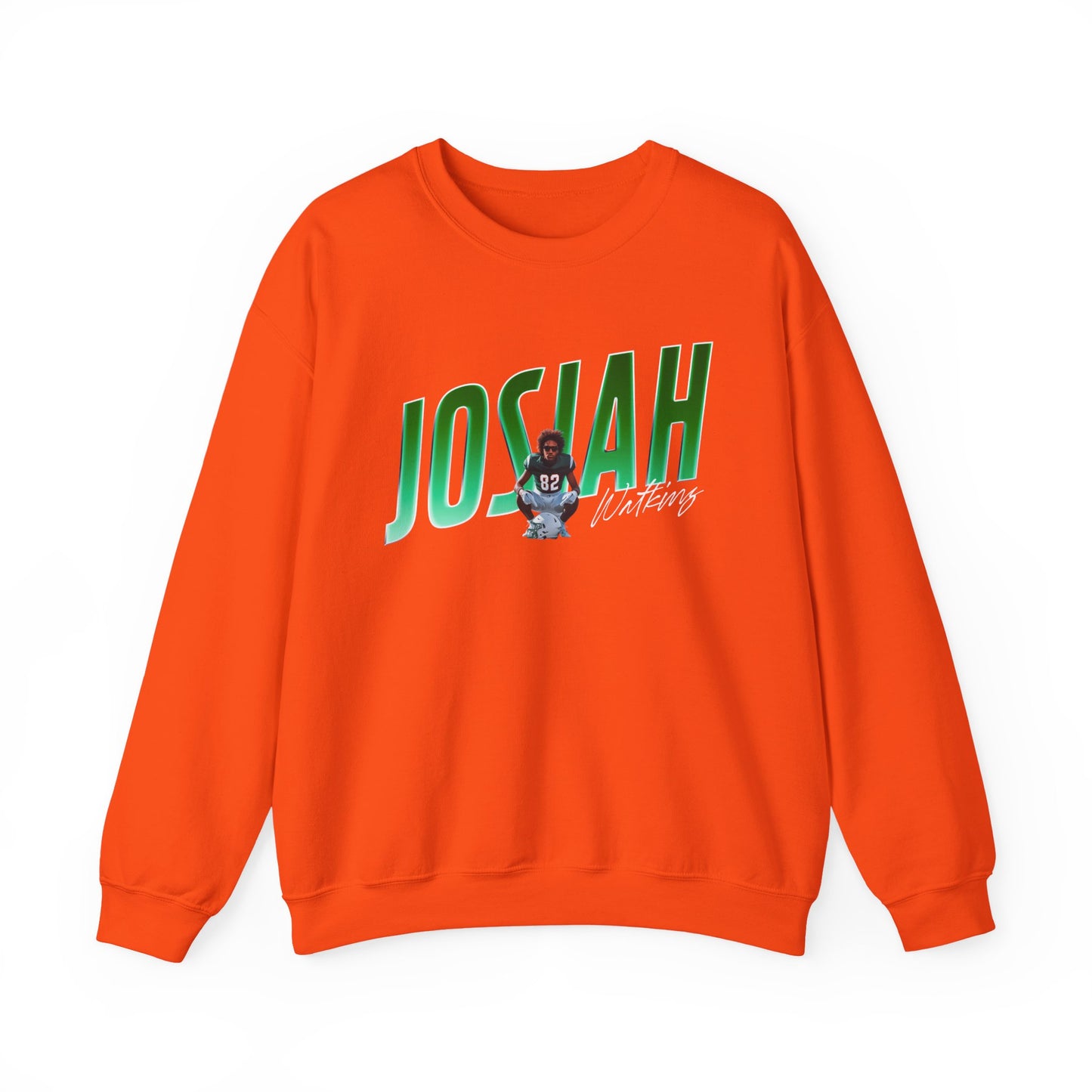 Josiah Watkins Cursive Combo Colored Crewneck Sweatshirt