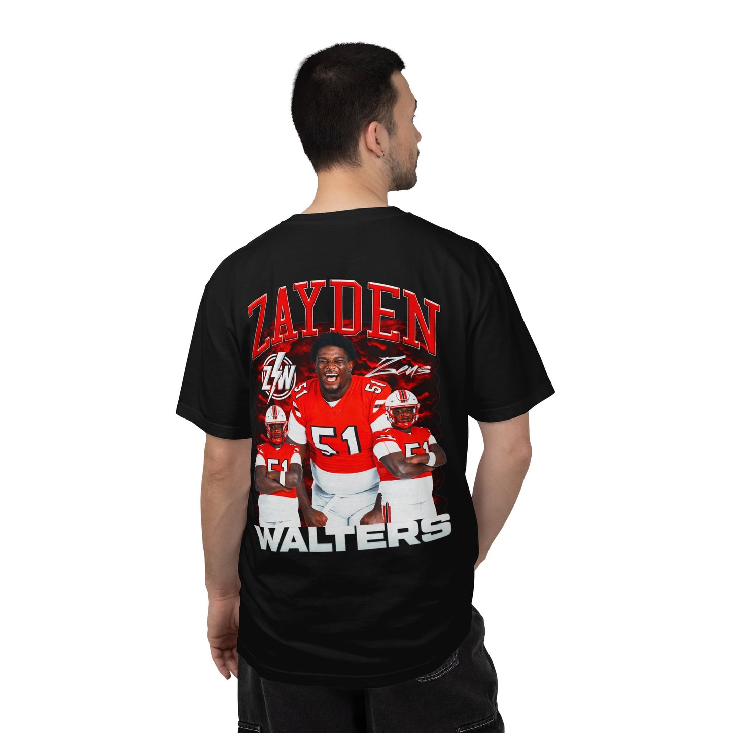 Zayden Walters Logo Front & Back Premium Tee