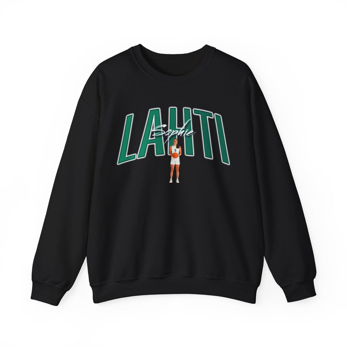 Sophie Lahti Curved Combo Colored Crewneck Sweatshirt