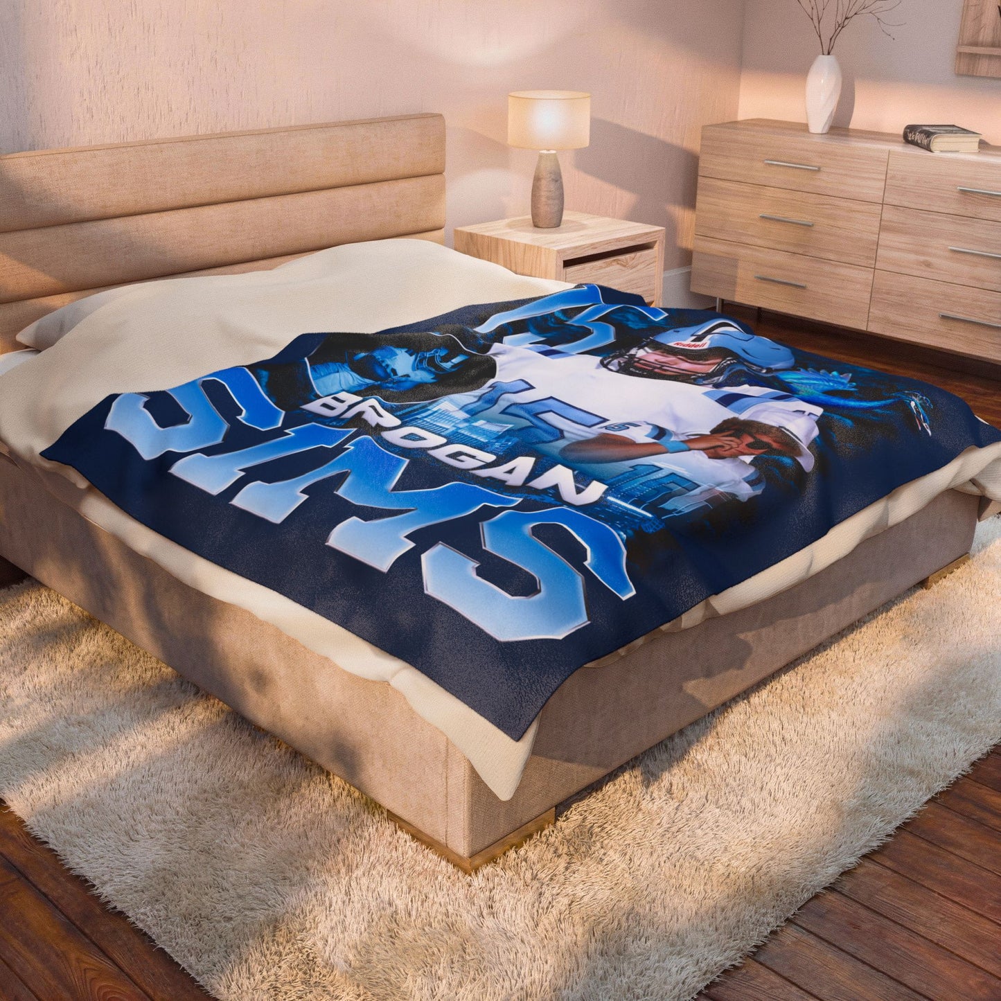 Brogan Sims 60"-80" Plush Blanket