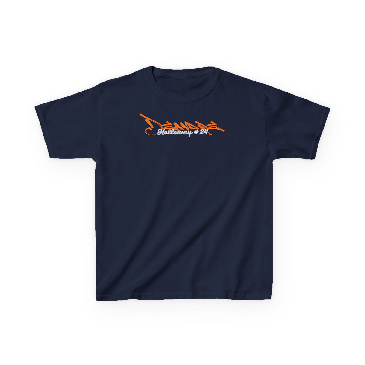 Deandre Holloway Cursive Name & Number Kids Tee