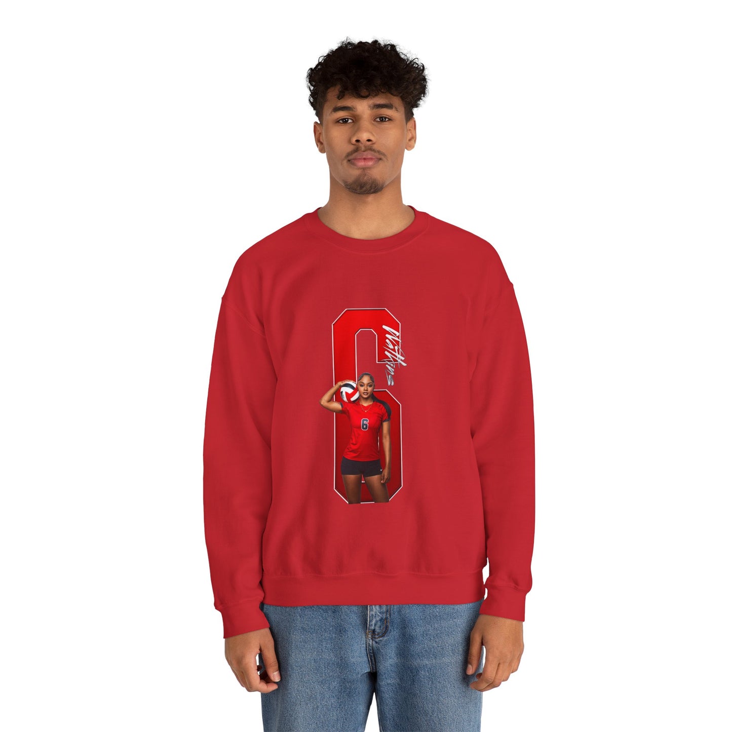 Kamiera Watkins Player Icon Number Crewneck Sweatshirt