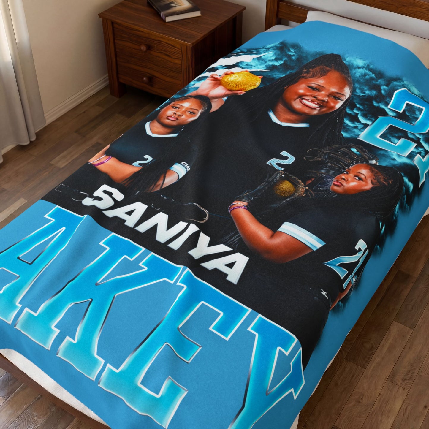 Saniya Lakey 60"-80" Plush Blanket