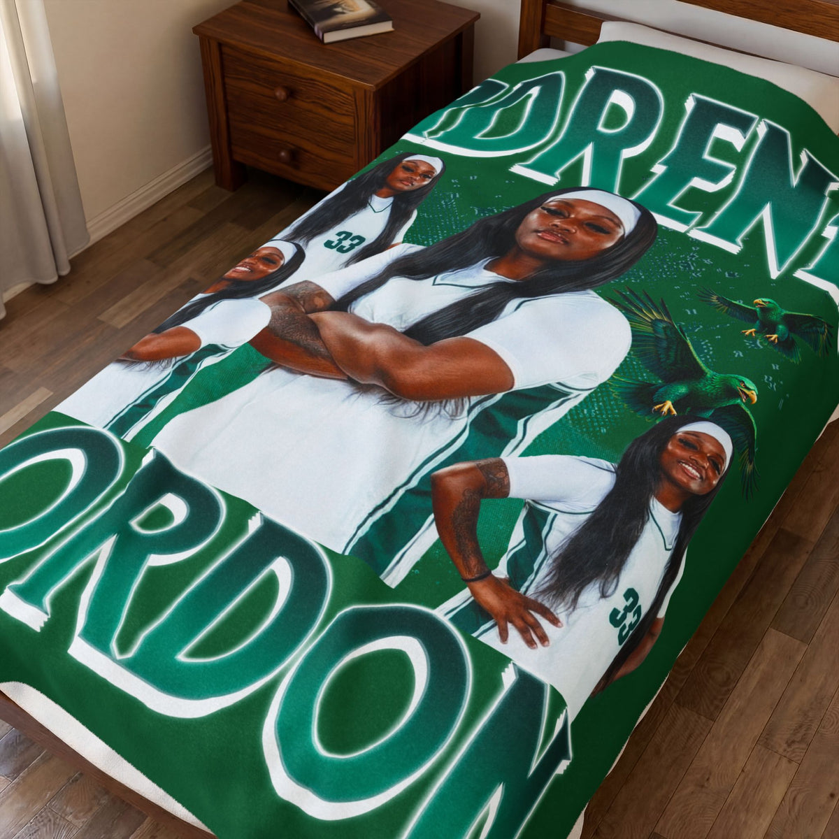 Adrena Gordon 60"-80" Plush Blanket