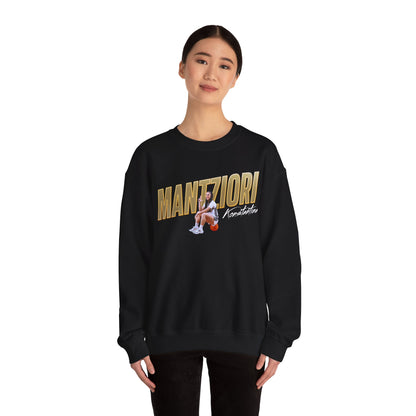 Konstantina Mantziori Cursive Combo Colored Crewneck Sweatshirt