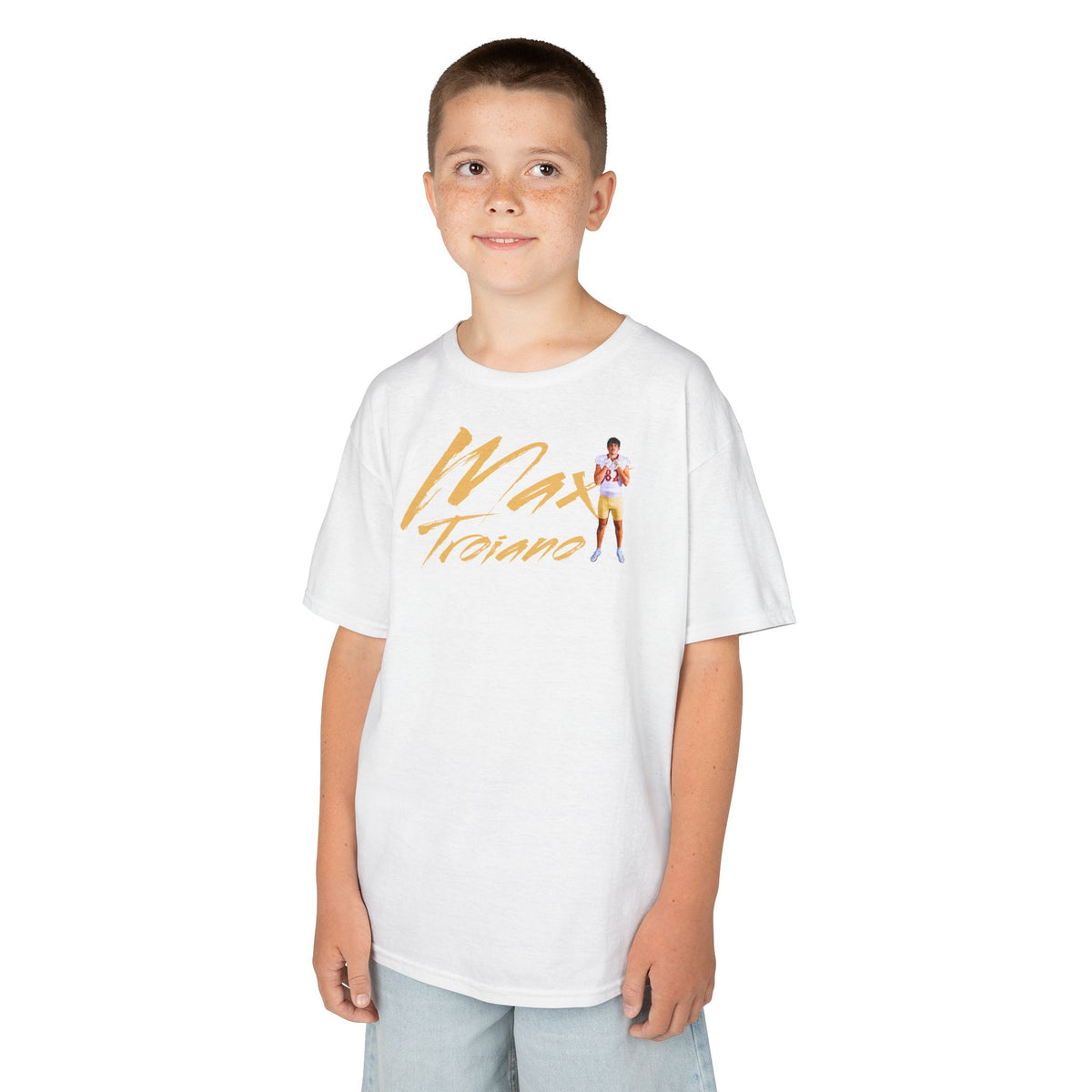 Max Troiano Cursive Kids Tee