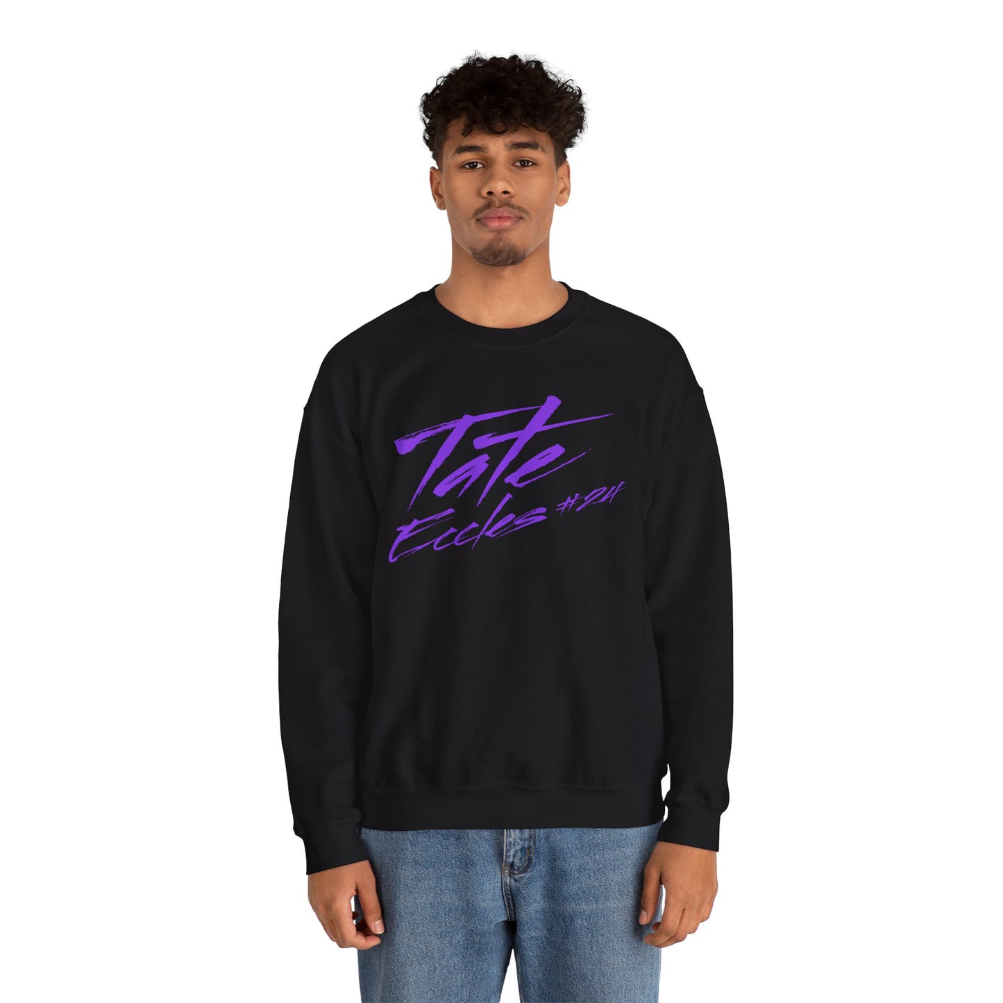 Tate Eccles Cursive Name & Number Crewneck Sweatshirt