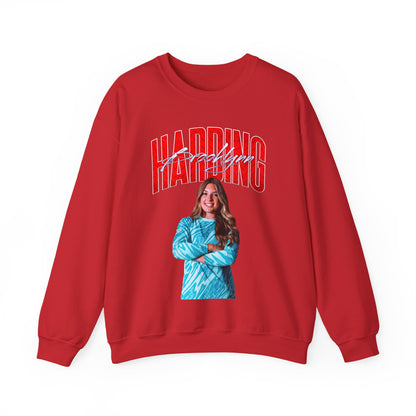 Brooklynn Harding Curved Combo Colored Crewneck Sweatshirt