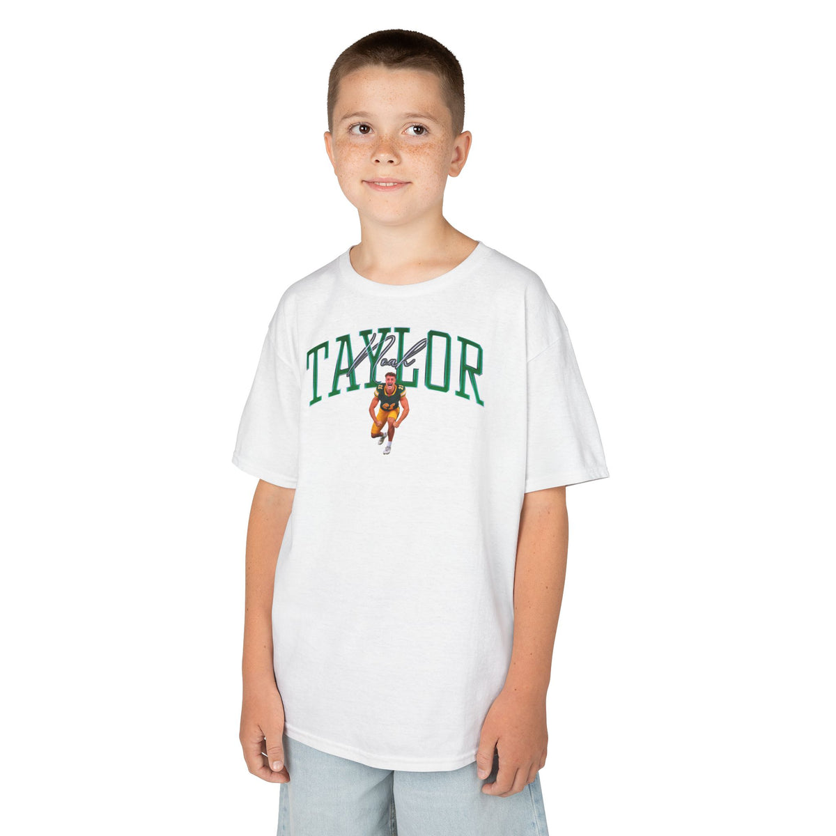 Noah Taylor Big Last Name Kids Tee