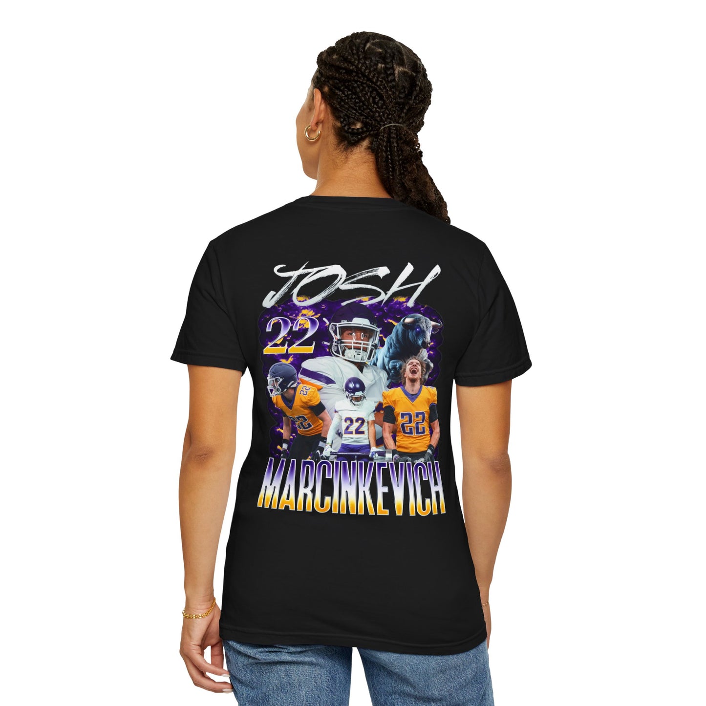 Josh Marcinkevich Logo Front & Back Premium Tee