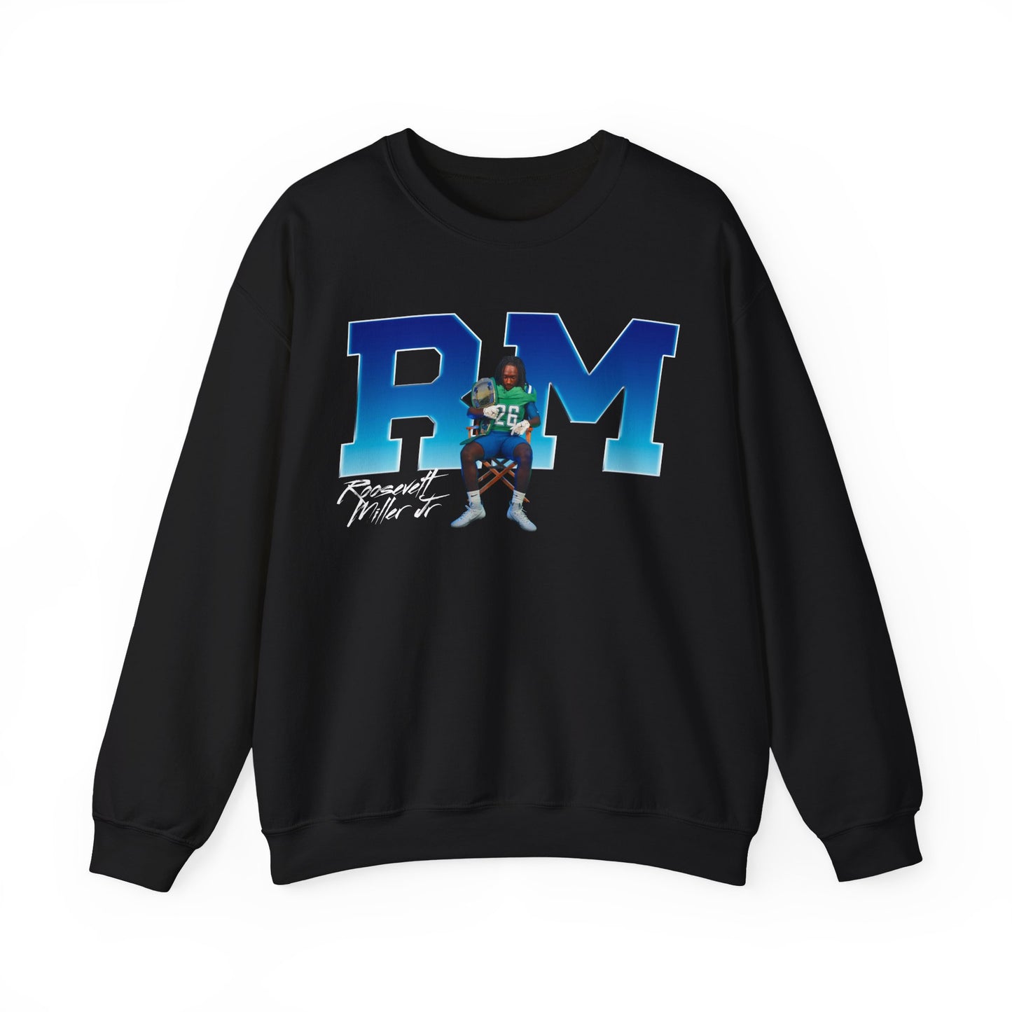 Roosevelt Miller Jr. Big Initials Colored Crewneck Sweatshirt