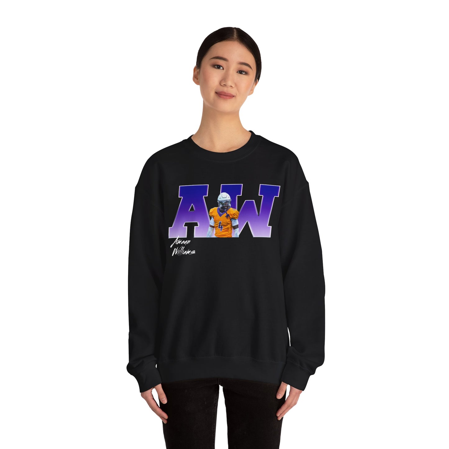 Amaun Williams Big Initials Crewneck Sweatshirt