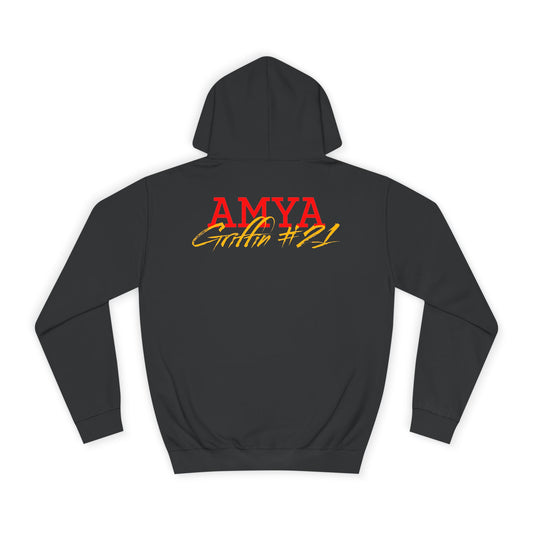 Amya Griffin Cursive Name & Number Premium Hoodie