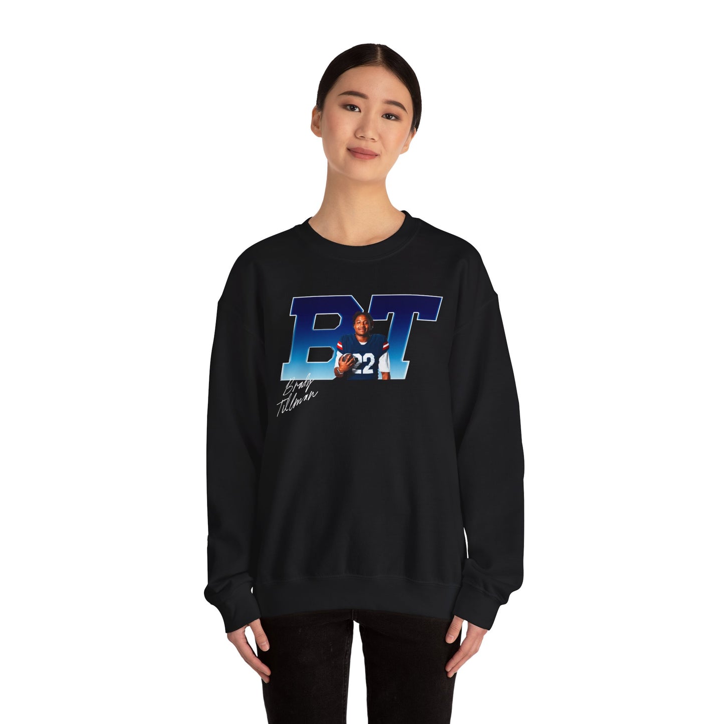 Brady Tillman Big Initials Colored Crewneck Sweatshirt