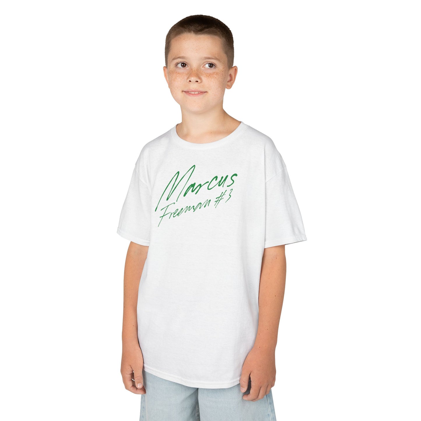 Marcus Freeman Cursive Name & Number Kids Tee
