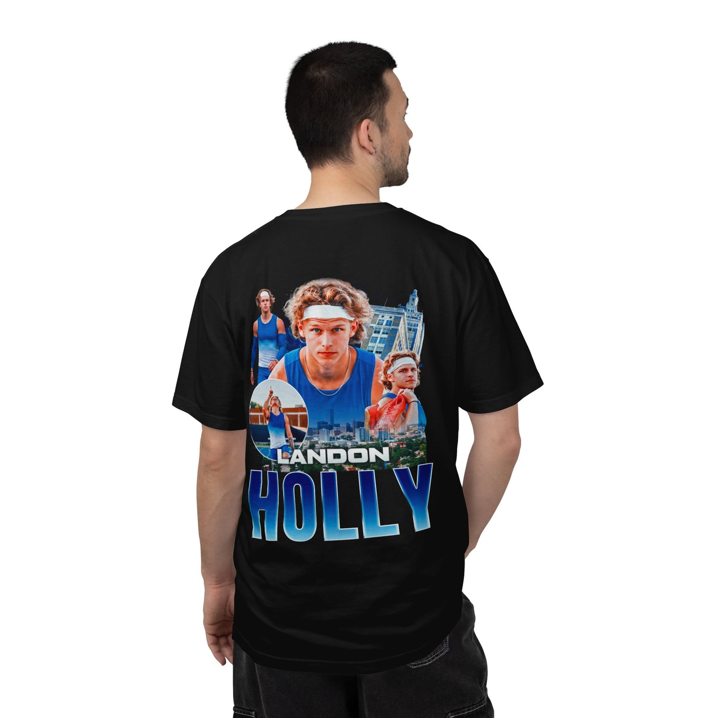 Landon Holly Logo Front & Back Premium Tee