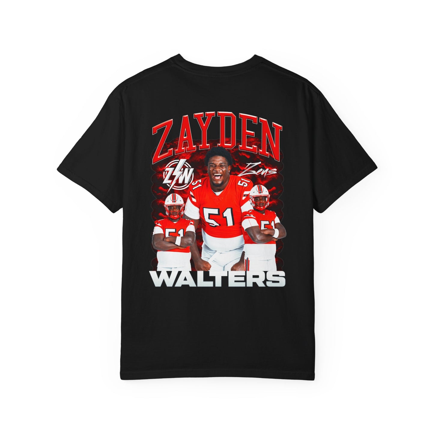 Zayden Walters Logo Front & Back Premium Tee