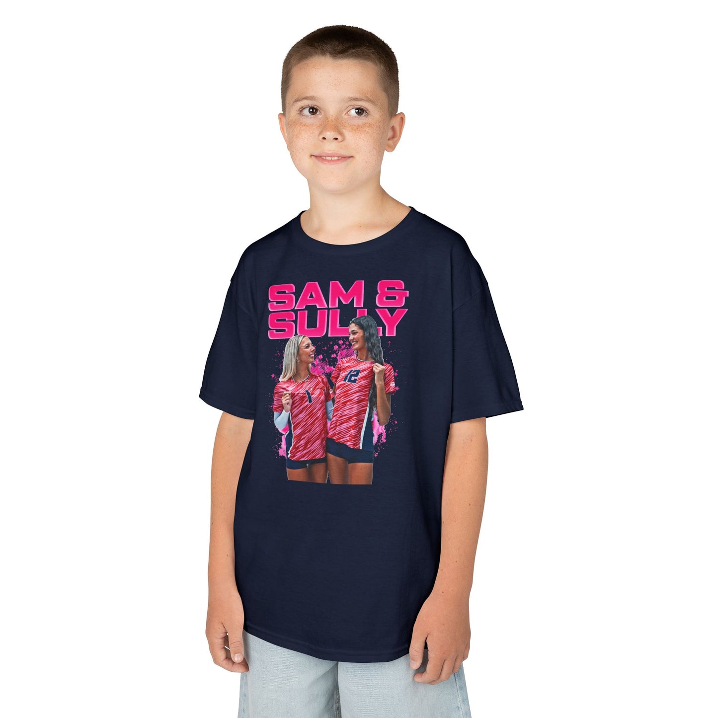 Sam & Sully Pink Kids Tee