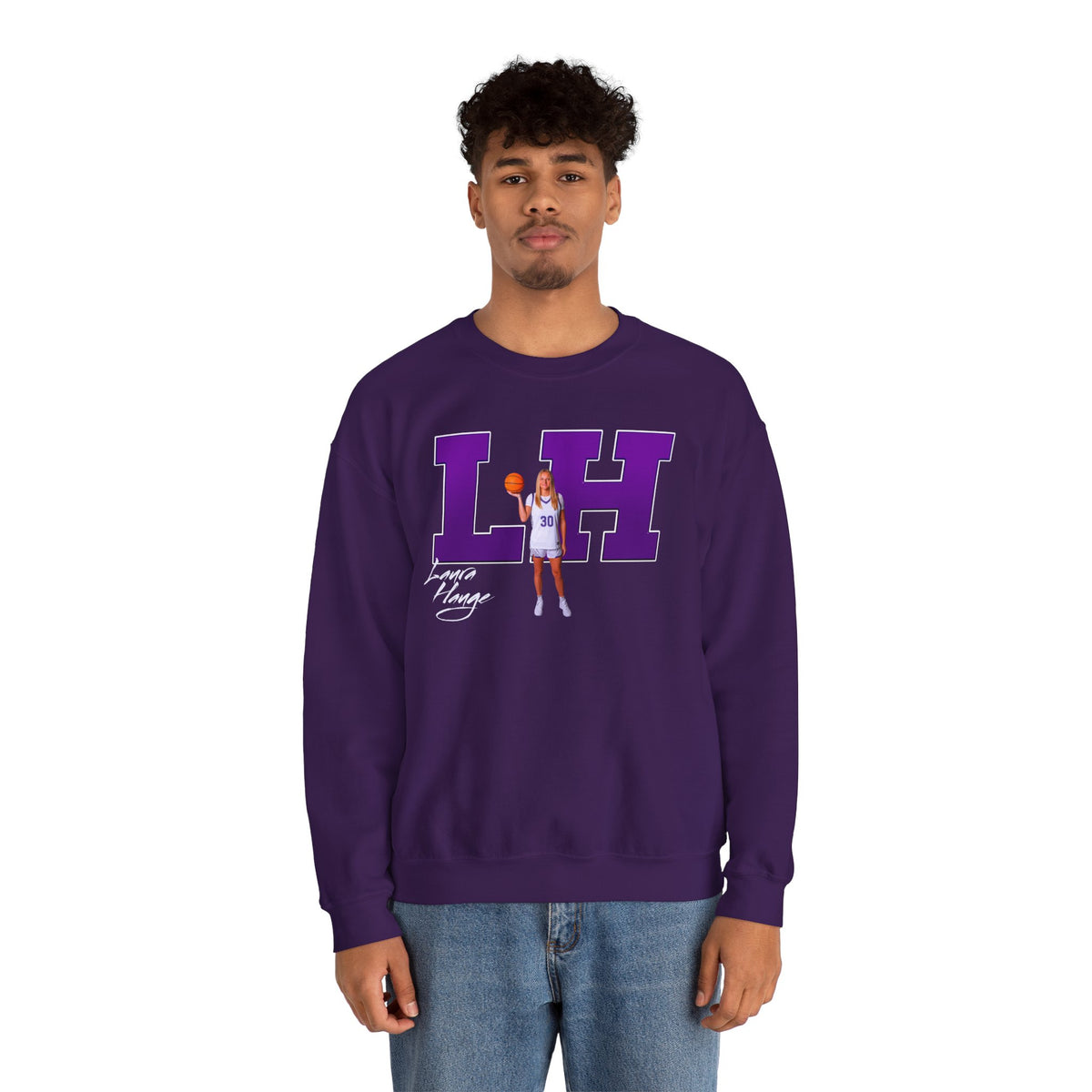 Laura Hauge Big Initials Crewneck Sweatshirt