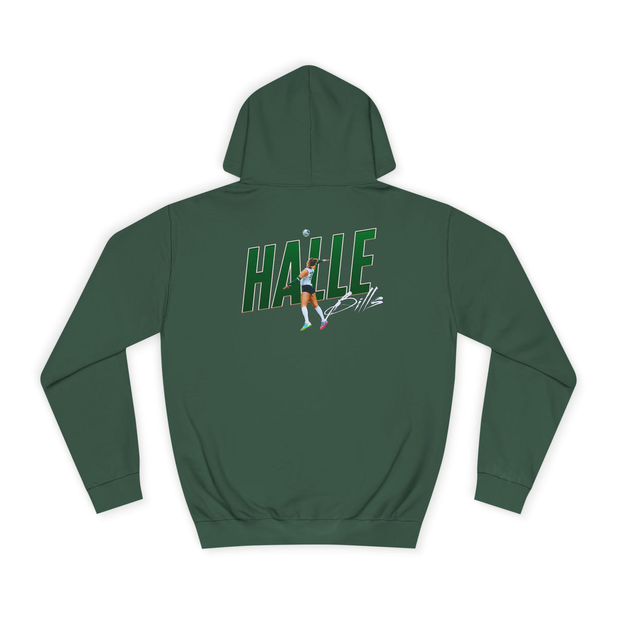 Halle Bills Cursive Combo Colored Premium Hoodie