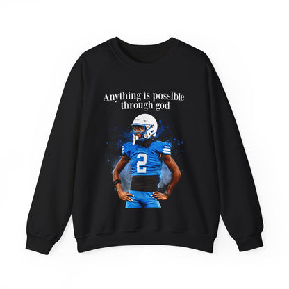 Anthony Deline Featured Quote Crewneck Sweatshirt