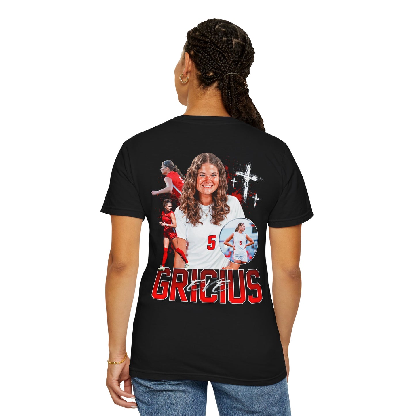 Eve Gricius Logo Front & Back Premium Tee
