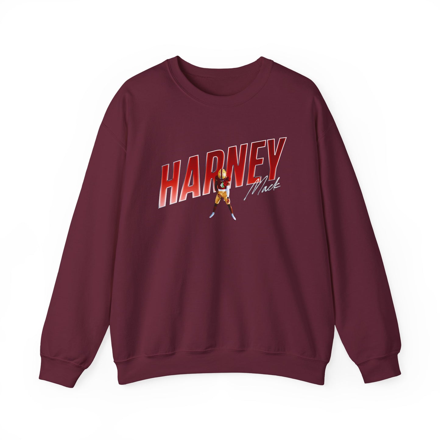 Mack Harney Cursive Combo Colored Crewneck Sweatshirt