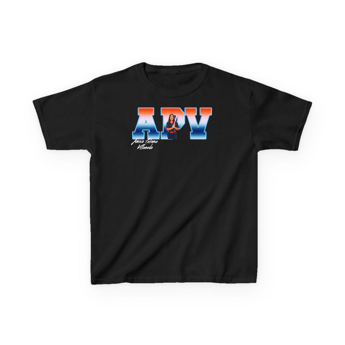 Amira Paloma Villaneda Big Initials Kids Tee
