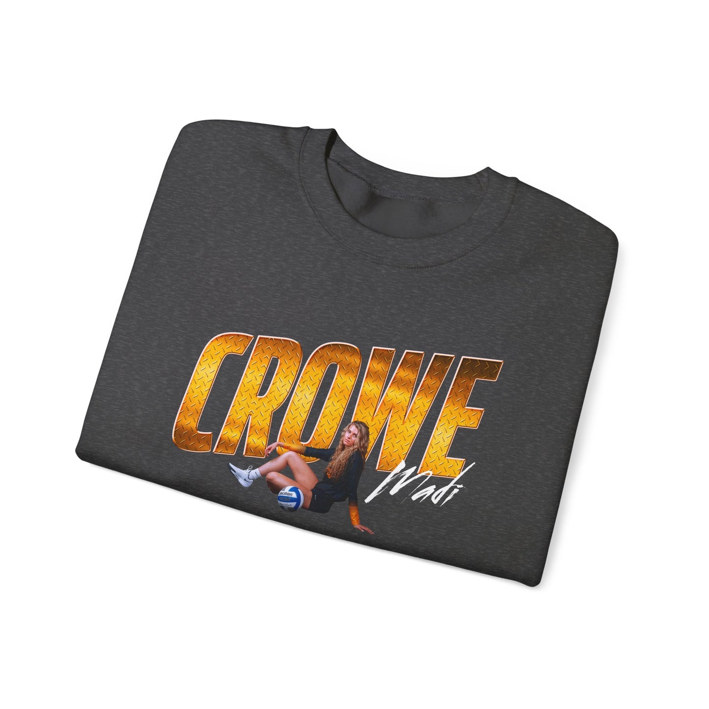 Madi Crowe Cursive Combo Colored Crewneck Sweatshirt