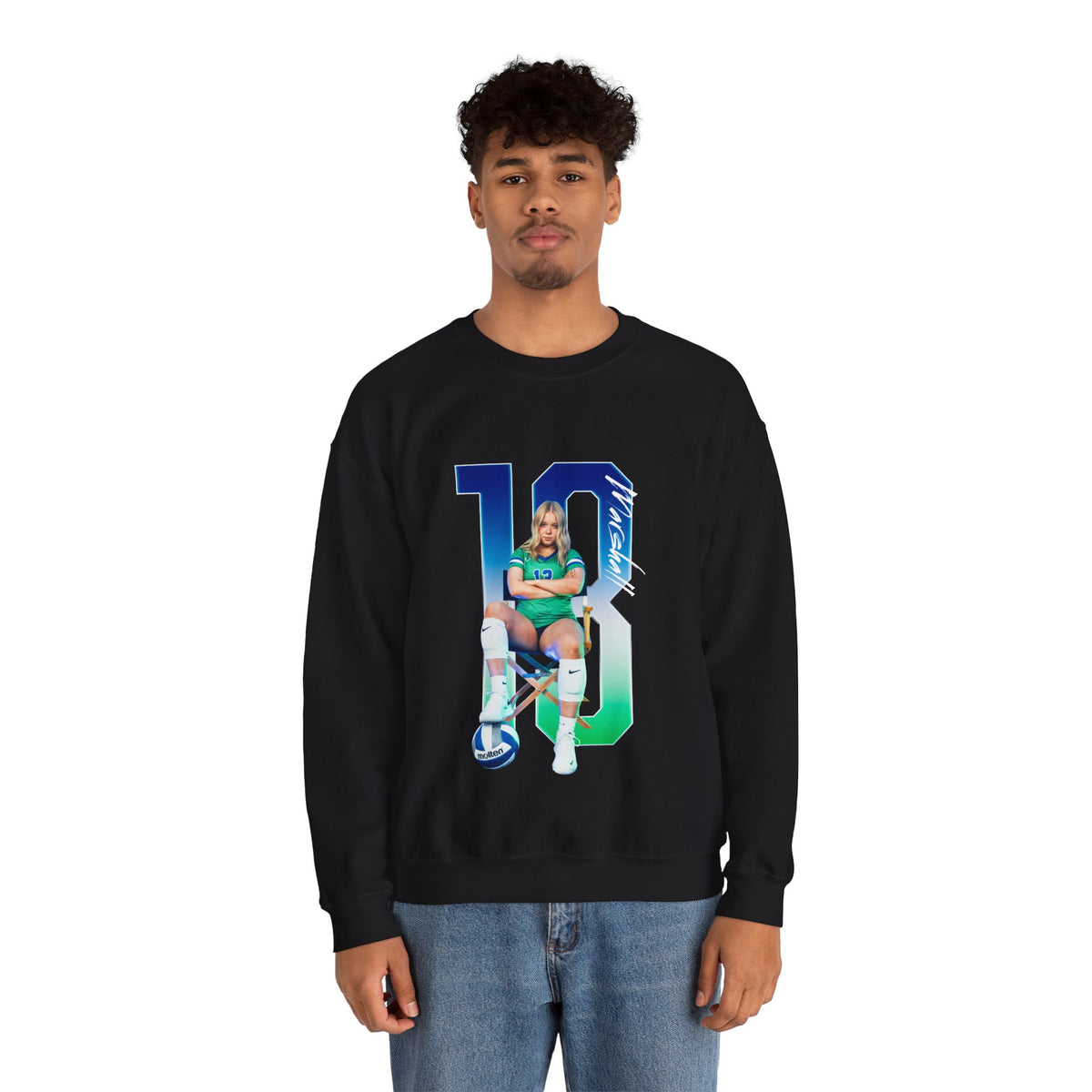 Gracyn Marshall Player Icon Number Crewneck Sweatshirt