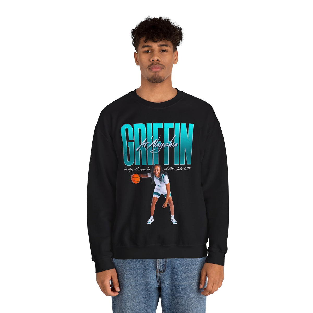Ar'Nayshia Griffin Big Last Name Crewneck Sweatshirt