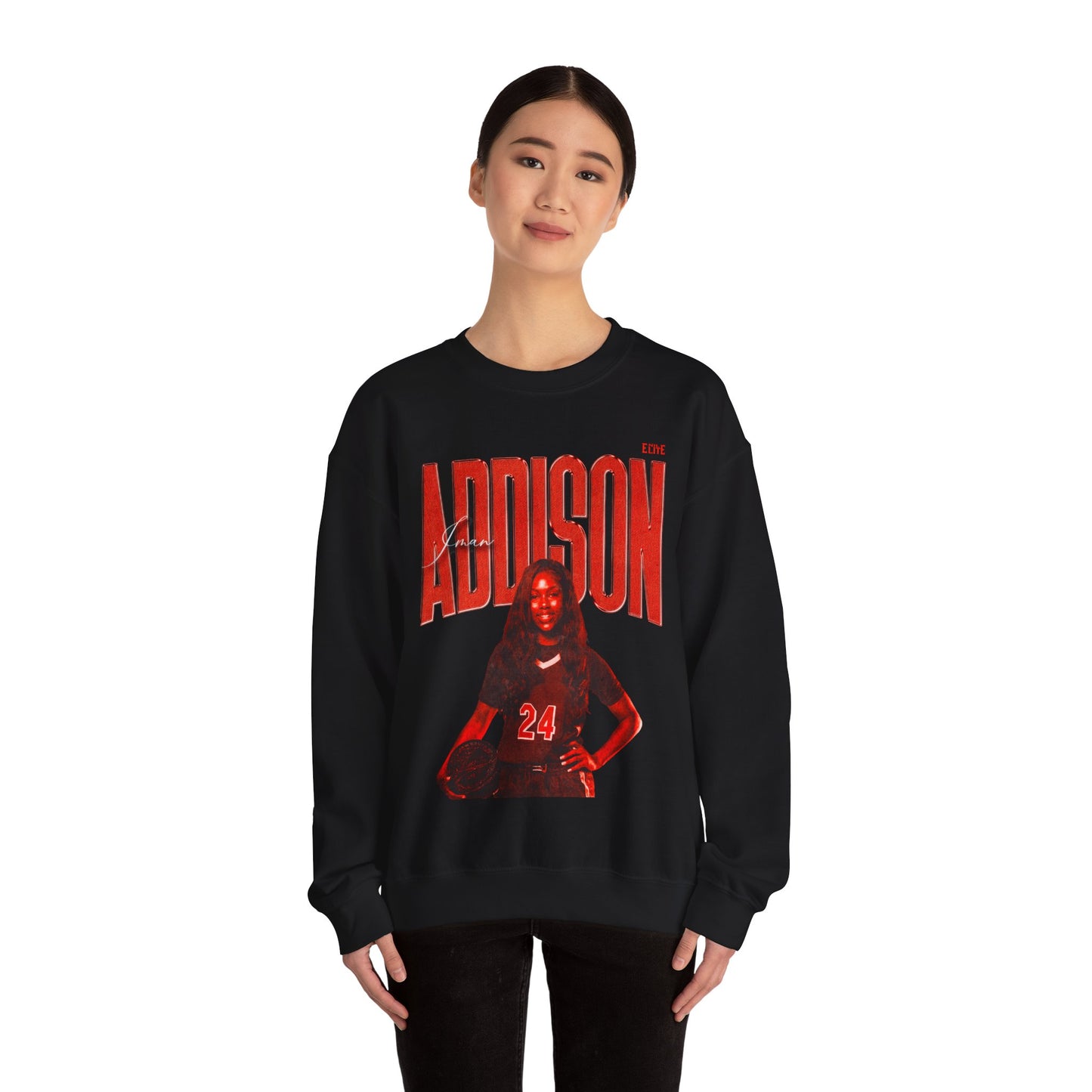 Iman Addison Faded Glory Crewneck Sweatshirt