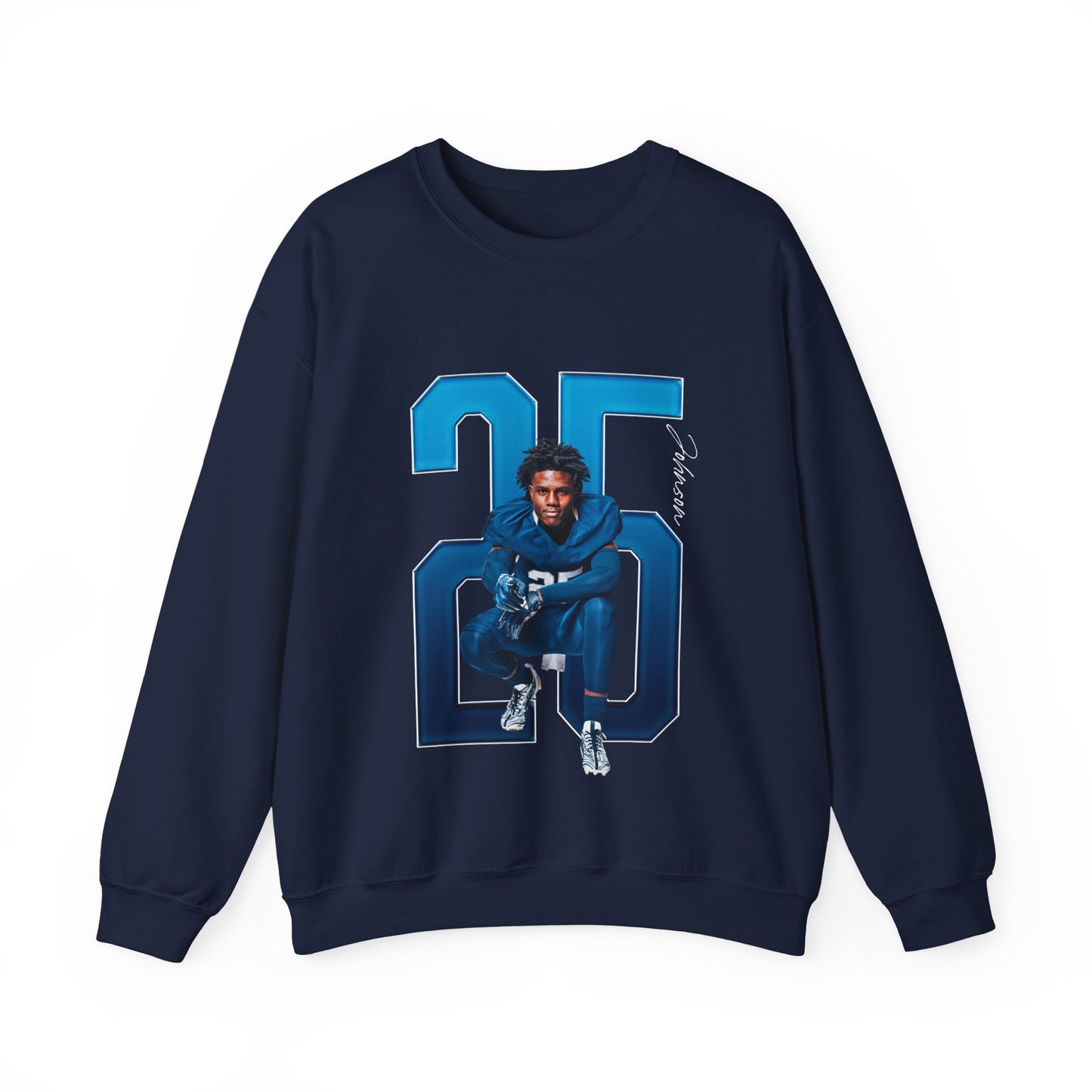 Jakari Johnson Player Icon Number Crewneck Sweatshirt