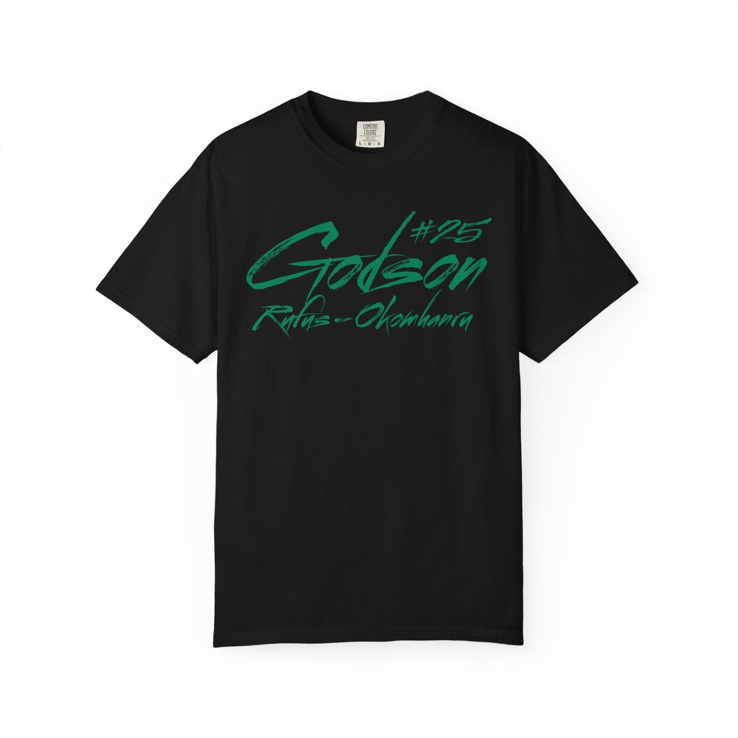Godson Rufus-Okomhanru Cursive Name & Number Premium Tee