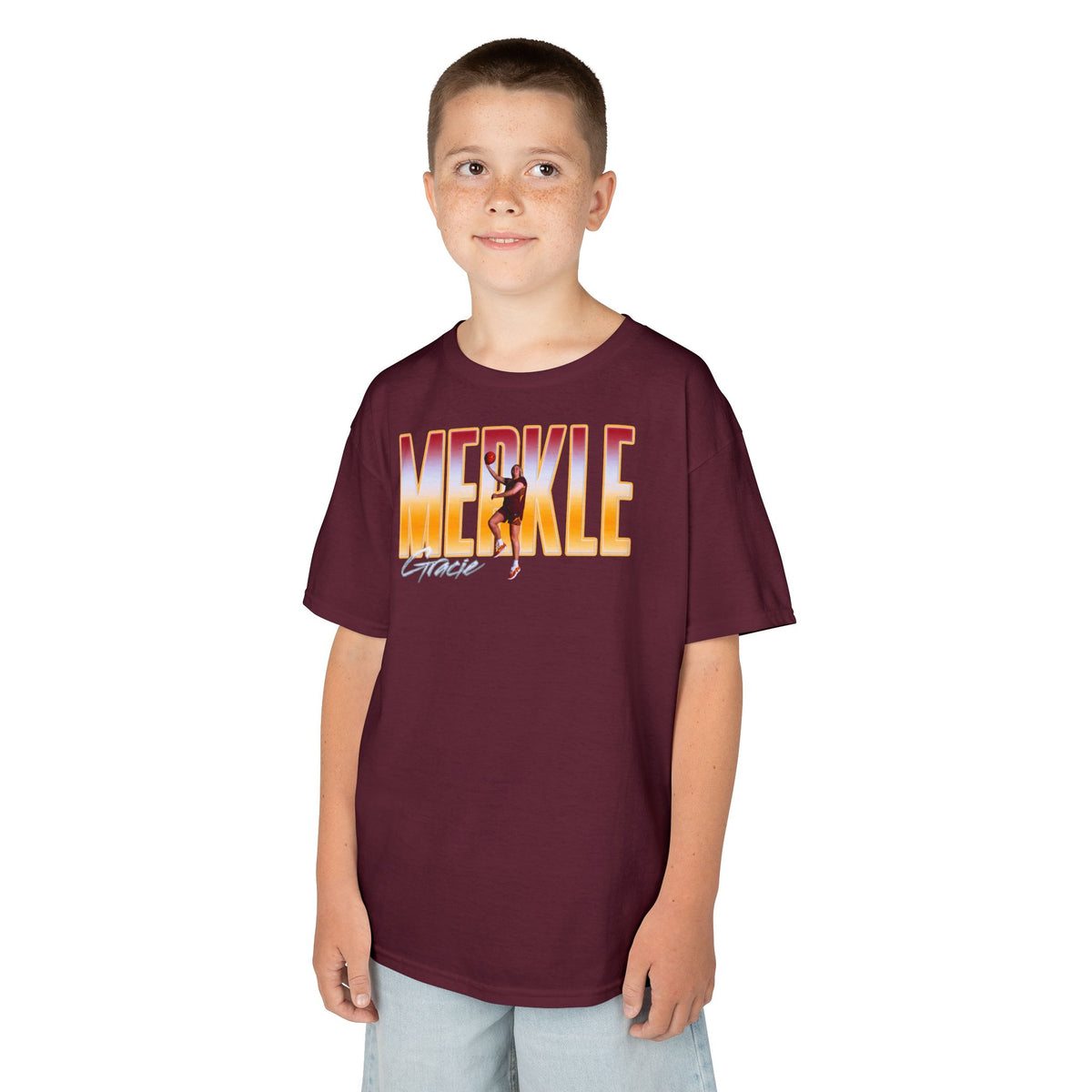 Gracie Merkle Big Last Name Kids Tee