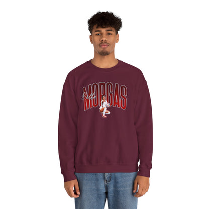 Bella Morgas Curved Combo Colored Crewneck Sweatshirt