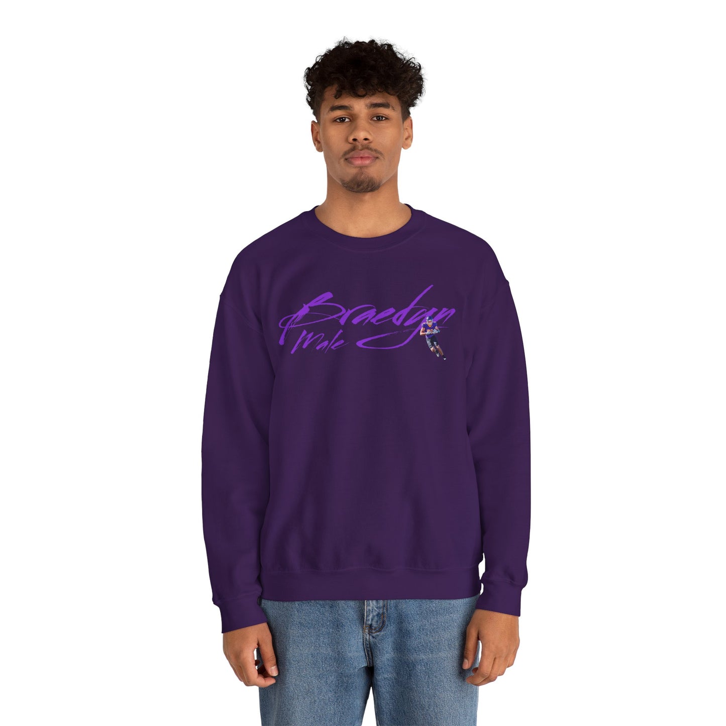 Braedyn Male Cursive Crewneck Sweatshirt