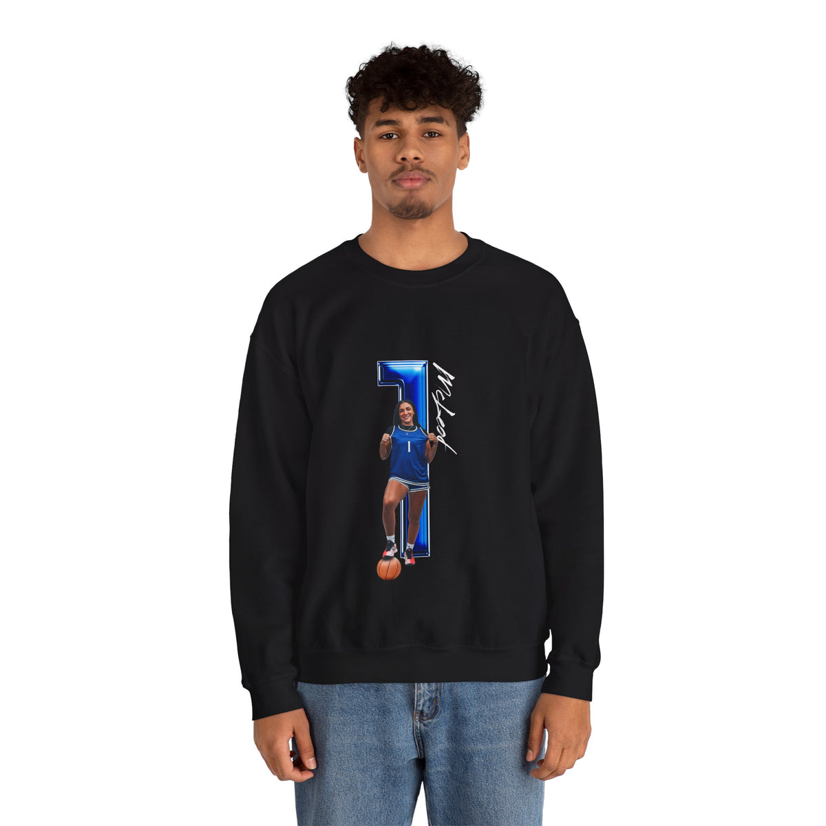 Amya McLeod Player Icon Number Crewneck Sweatshirt