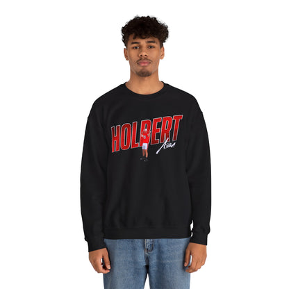 Asa Holbert Cursive Combo Colored Crewneck Sweatshirt